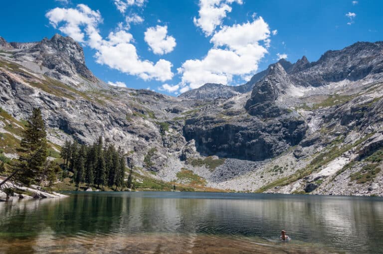 The Hamilton Lakes on the High Sierra Trail in California's Sequoia National Park.